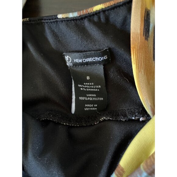 3 For $10 New Directions Womens Size 6 Sleeveless Maxi Dress Square Neck Lined - Picture 4 of 5